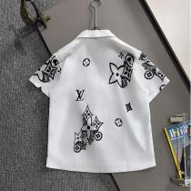 ルイヴィトン コピー 半袖シャツ モノグラム柄総プリント オープンカラー カジュアル 夏新作 LOUIS VUITTON