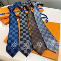 LOUIS VUITTON 偽物 ネクタイ ダミエチェッカーロゴ ビジネスカジュアル 多色展開 ルイヴィトン