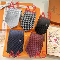 ルイヴィトン 偽物 ネクタイ チェッカーデザイン モノグラム 高級ビジネススタイル LOUIS VUITTON