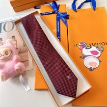 ルイヴィトン 偽物 ネクタイ チェッカーデザイン モノグラム 高級ビジネススタイル LOUIS VUITTON