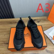 エルメス コピー スニーカー ブラックキャンバス バイカラーストライプ スポーティーエッジモデル HERMES