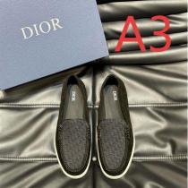 DIOR コピー スニーカー オブリークキャンバス グレーローファーシルエット スリッポン ディオール