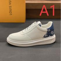  ルイヴィトン スーパーコピー スニーカー モノグラムデニム パネル ロートップシューズ LOUIS VUITTON