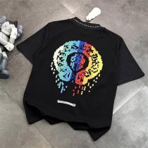クロムハーツ コピー Tシャツ ピクセルグラフィック クルーネックユニセックス おすすめ　CHROME HEARTS