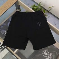 クロムハーツ 偽物 ハーフパンツ サークルクロス刺繍 ストリートスウェットショーツ CHROME HEARTS