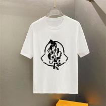 モンクレール 偽物 Tシャツ 個性派アートロゴプリント カジュアルファッションストリート トップス MONCLER