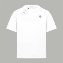 モンクレール 偽物 Tシャツ クラシックロゴ シンプルデザイン ネイビーブルー トップス MONCLER