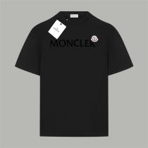 モンクレール 偽物 Tシャツ クラシックロゴ シンプルデザイン ネイビーブルー トップス MONCLER