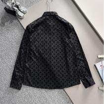 LOUIS VUITTON 偽物 シャツ モノグラムパターン 長袖 クラシックデザイン 3色展開 ルイヴィトン