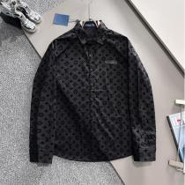 LOUIS VUITTON 偽物 シャツ モノグラムパターン 長袖 クラシックデザイン 3色展開 ルイヴィトン