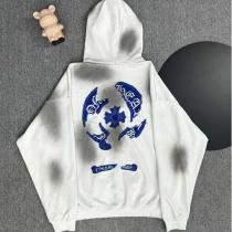 CHROME HEARTS コピー パーカー 刺繍ロゴ フーディー ヴィンテージウォッシュ加工 3色展開 クロムハーツ 