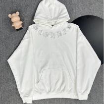 クロムハーツ  偽物 パーカー ゴシック刺繍ロゴ入り  ネイビー フーディー ストリート CHROME HEARTS
