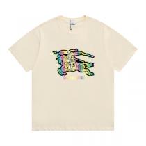 入手困難 バーバリー コピー カラフル ロゴ プリント Tシャツ ユニークなデザイン 売れ筋 BURBERRY