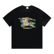 入手困難 バーバリー コピー カラフル ロゴ プリント Tシャツ ユニークなデザイン 売れ筋 BURBERRY