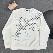 ルイヴィトン 偽物 トレーナー モノグラムグラデーション ロゴプリント クルーネック スウェット LOUIS VUITTON