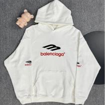 BALENCIAGA 偽物 パーカー ダイナミックロゴ 配色アクセント プルオーバー スタイリッシュ バレンシアガ