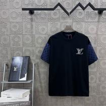LOUIS VUITTON コピー Tシャツ モノグラム切替スリーブ ホワイトデザイン トレンド ルイヴィトン