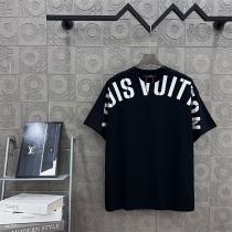 LOUIS VUITTON 偽物 Tシャツ アーチロゴが際立つ洗練ブラック モード系ストリートデザイン ルイヴィトン