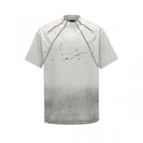 BALENCIAGA コピー Ｔシャツ アートスプラッシュ加工 グラデーション クラシックデザイン バレンシアガ