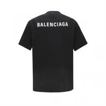 BALENCIAGA コピー Ｔシャツ アートスプラッシュ加工 グラデーション クラシックデザイン バレンシアガ