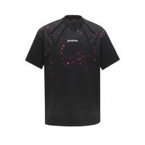 BALENCIAGA コピー Ｔシャツ アートスプラッシュ加工 グラデーション クラシックデザイン バレンシアガ