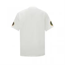 高級 バレンシアガ  スーパーコピー Ｔシャツ ブラック クラシックフィット ワッペン刺繍入り BALENCIAGA
