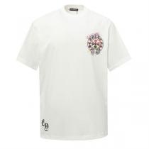 CHROME HEARTS スーパーコピー カラフルグラフィッククロスロゴ クルーネック Tシャツ ストリート クロムハーツ