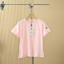  MONCLER コピー ワッペンロゴ ベーシックフィット Tシャツ 4色展開 レディースカジュアル モンクレール