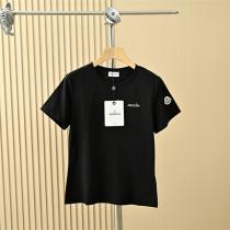  MONCLER コピー ワッペンロゴ ベーシックフィット Tシャツ 4色展開 レディースカジュアル モンクレール