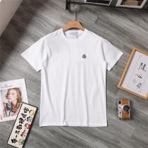 モンクレール スーパーコピー ミニロゴワッペン クラシックホワイト Tシャツ コットン100％ ベーシック MONCLER