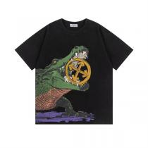 オフホワイト スーパーコピー Tシャツ ワニグラフィック アローロゴ アートプリント ブラック  話題 Off-White