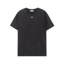 Off-White 偽物 Tシャツ アートグラフィック バックプリント ストリート風 ブラック オフホワイト