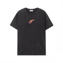 Off-White スーパーコピー Tシャツ ファイヤードラゴン刺繍 グラフィックアート ユニーク ブラック オフホワイト