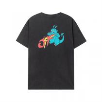 Off-White スーパーコピー Tシャツ ファイヤードラゴン刺繍 グラフィックアート ユニーク ブラック オフホワイト