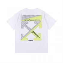 オフホワイト コピー Tシャツ クロスアロー立体構造 プリントロゴ＆蛍光アクセントデザイン Off-White