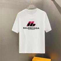 BALENCIAGA コピー Tシャツ スポーティーロゴデザイン アクティブウェア風 クラシック ブラック バレンシアガ