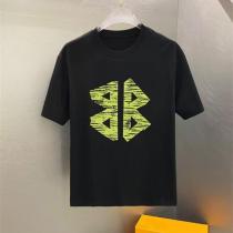バレンシアガ 偽物 Tシャツ ダブルBBロゴ スクラッチ風グラフィック トップス カジュアル BALENCIAGA