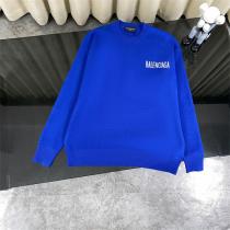 BALENCIAGA 偽物 セーター ロゴ刺繍 クラシッククルーネック ウール混ニット 23SS重厚感 トップス バレンシアガ