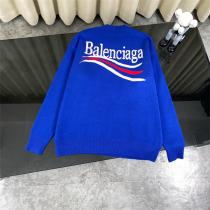 BALENCIAGA 偽物 セーター ロゴ刺繍 クラシッククルーネック ウール混ニット 23SS重厚感 トップス バレンシアガ