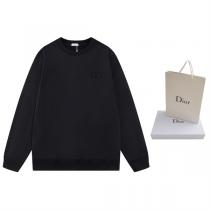 DIOR コピー トレーナー CDロゴ刺繍 スタイリッシュ クルーネック スウェットシャツ クリスチャンディオール