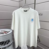  CHROME HEARTS スーパーコピー Tシャツ ブルークロス ゴシックロゴ バックプリント ストリート クロムハーツ