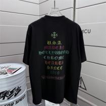 クロムハーツ コピー Tシャツ ホースシューロゴ&レタリングプリント クラシックスタイル CHROME HEARTS