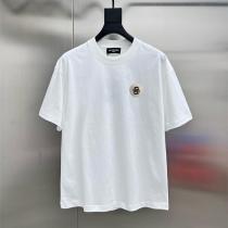 バレンシアガ スーパーコピー Tシャツ BBロゴ ワッペン刺繍 シンプルデザイン 綿100% カジュアル BALENCIAGA