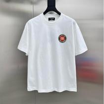 BALENCIAGA スーパーコピー Tシャツ ワッペンロゴ クルーネック シンプル カジュアルデザイン バレンシアガ