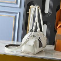 LOUIS VUITTON スーパーコピー ドラムバッグ レザー仕様 ロゴチャーム 2WAYショルダーボストン ルイヴィトン