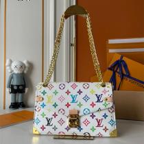 LOUIS VUITTON 偽物 ショルダーバッグ マルチカラー モノグラムキャンバス 金具ディテール ルイヴィトン