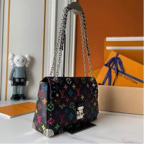 LOUIS VUITTON 偽物 ショルダーバッグ マルチカラー モノグラムキャンバス 金具ディテール ルイヴィトン