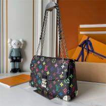 LOUIS VUITTON 偽物 ショルダーバッグ マルチカラー モノグラムキャンバス 金具ディテール ルイヴィトン