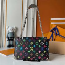 LOUIS VUITTON 偽物 ショルダーバッグ マルチカラー モノグラムキャンバス 金具ディテール ルイヴィトン