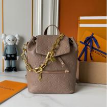 LOUIS VUITTON コピー リュックサック モノグラムエンボスレザー マットベージュー  バックパック ルイヴィトン